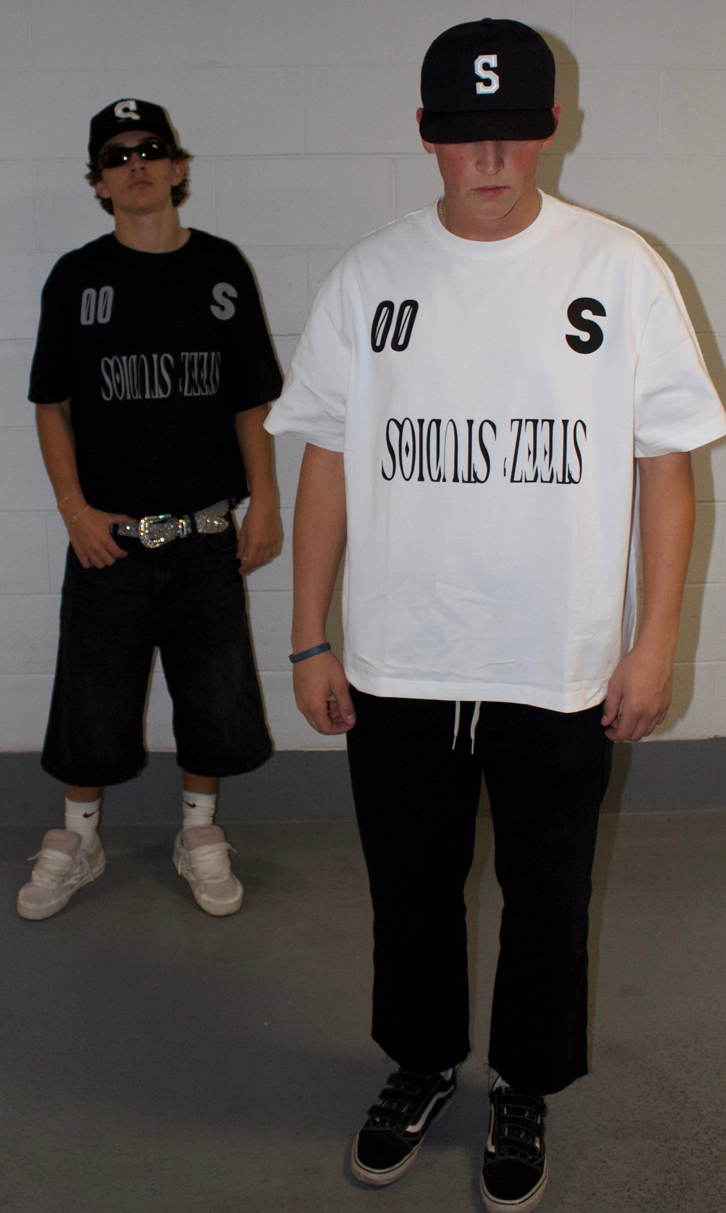 White Upside Down Jersey Style Heavyweight Tshirt